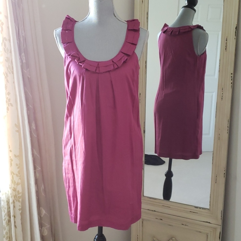 Ann Taylor Loft Dress Size 4 Magenta pink